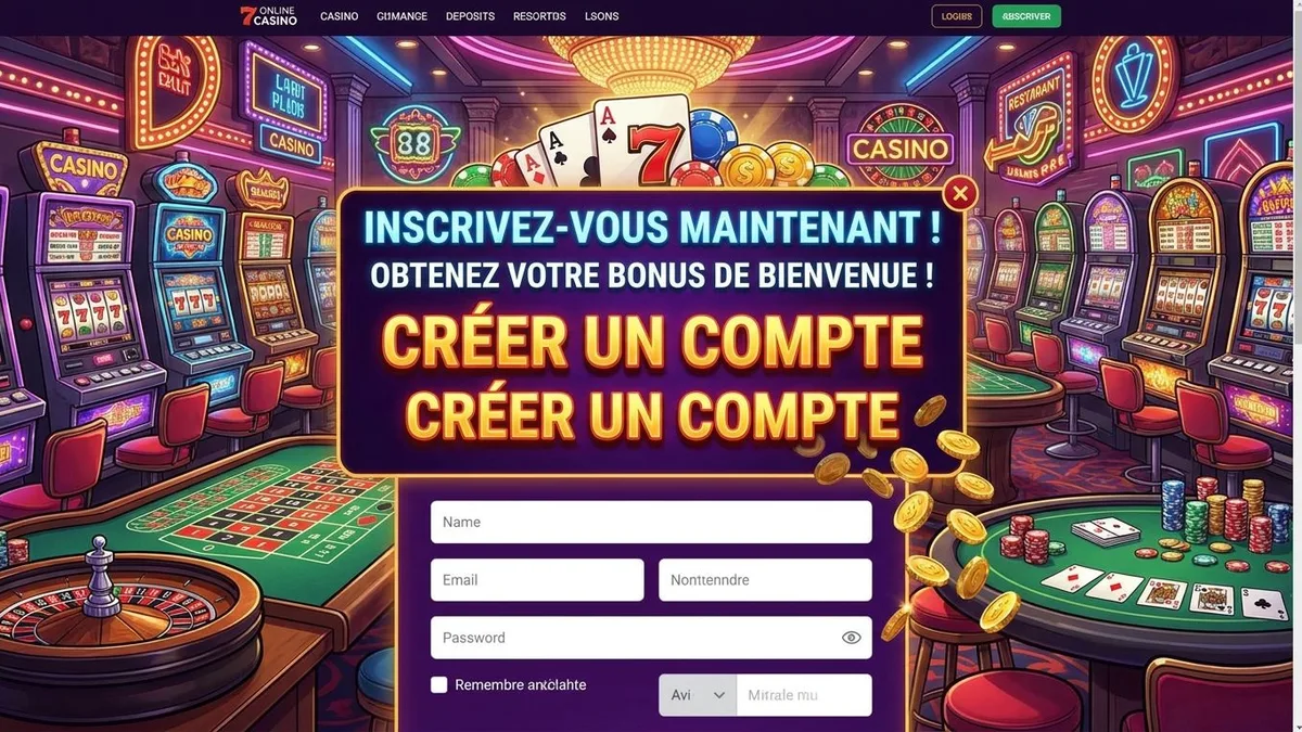 Inscription avec bonus